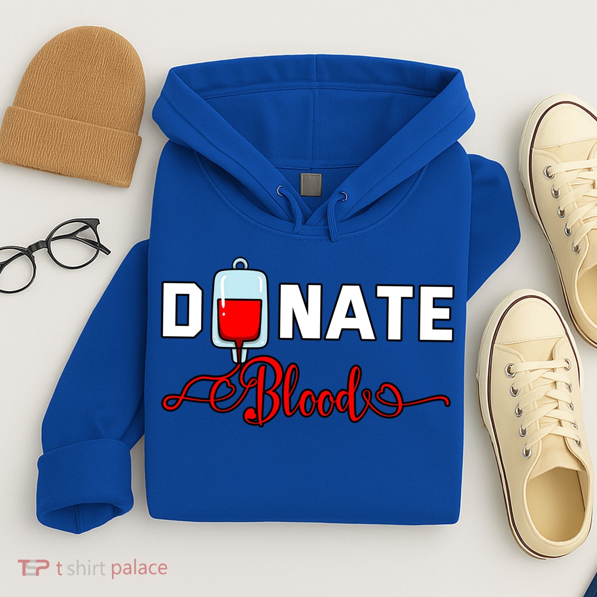 Donate Blood Saved Life National Blood Donor Awareness Month Gift Hoodie