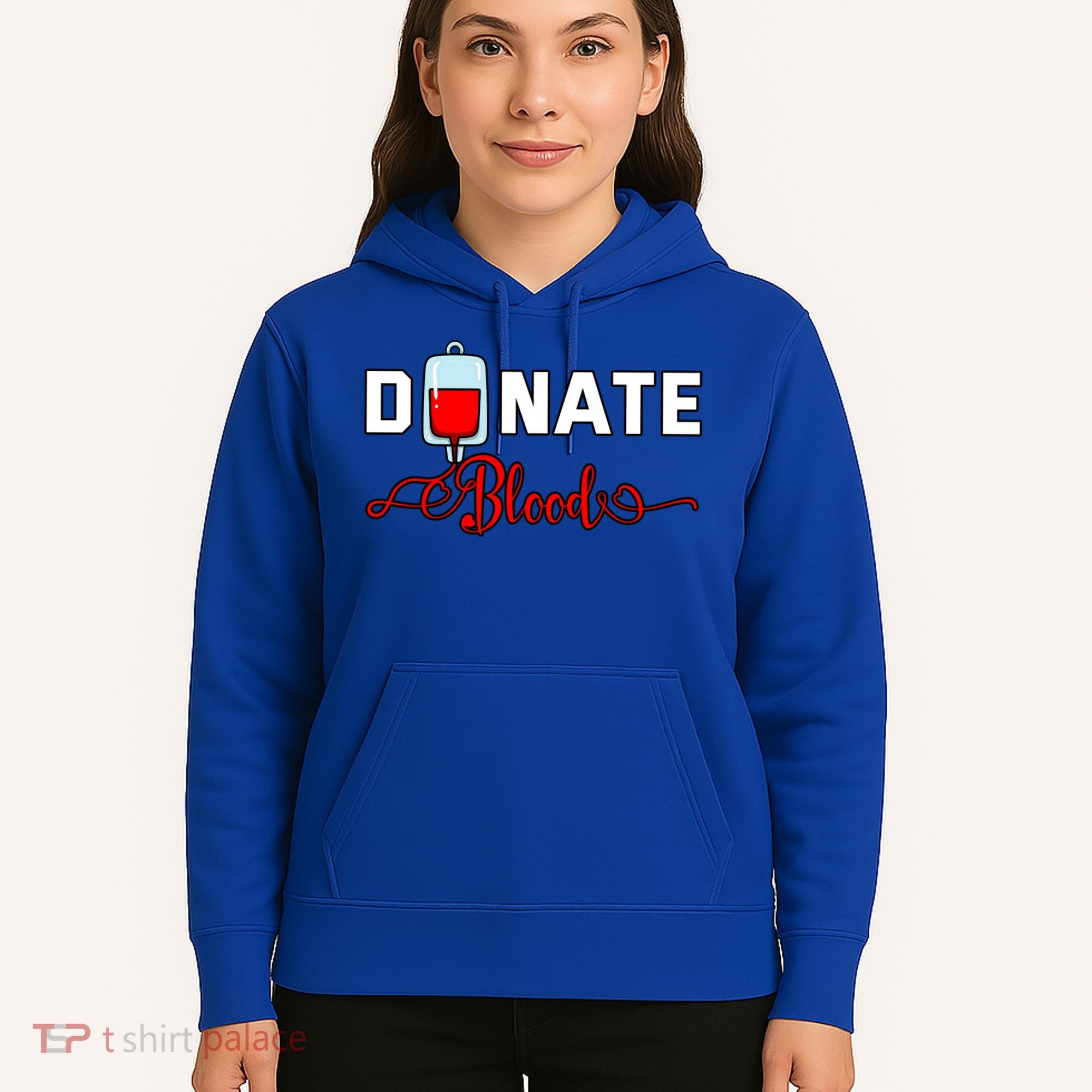 Donate Blood Saved Life National Blood Donor Awareness Month Gift Hoodie