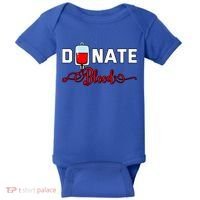 Donate Blood Saved Life National Blood Donor Awareness Month Gift Baby Bodysuit thumb 0