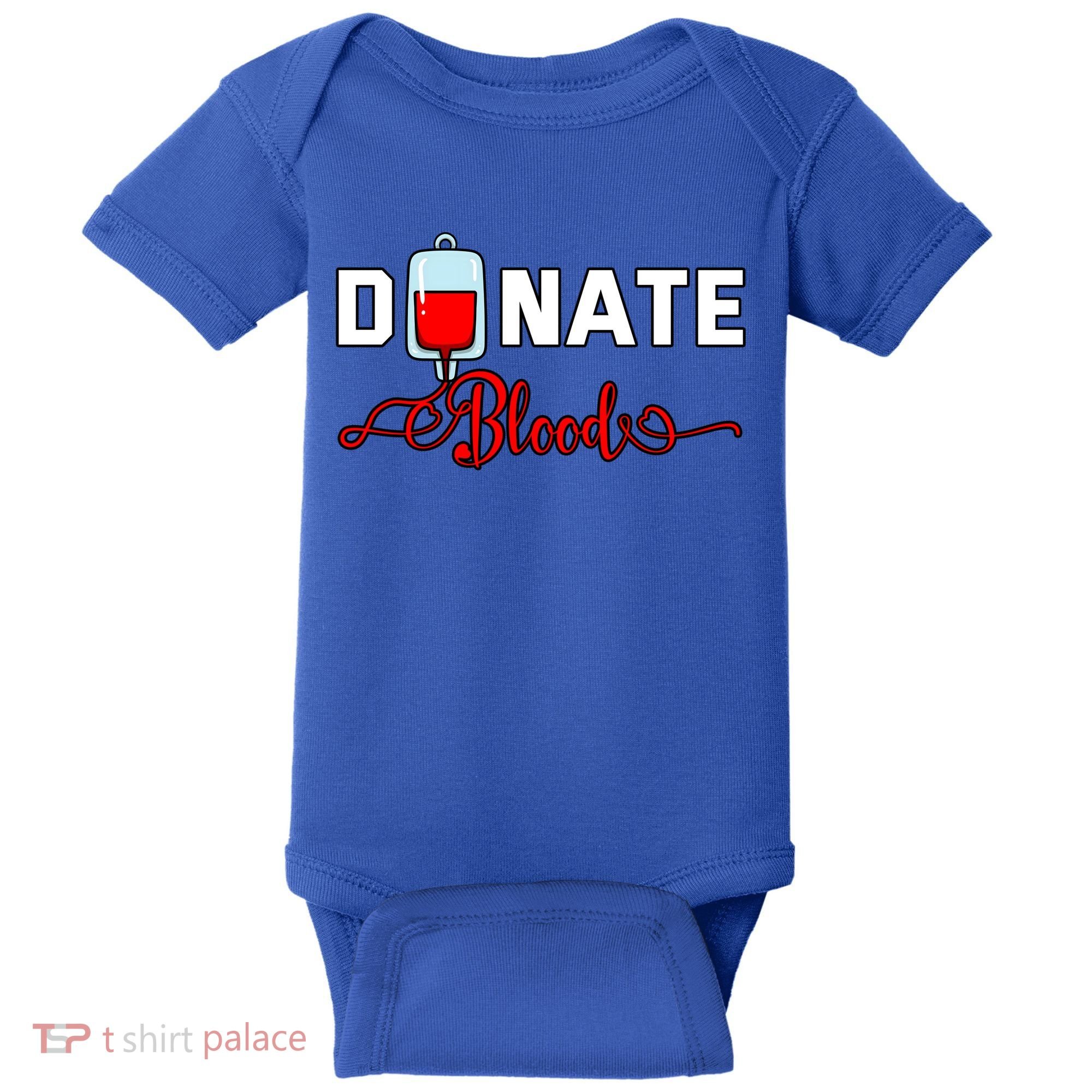 Donate Blood Saved Life National Blood Donor Awareness Month Gift Baby Bodysuit