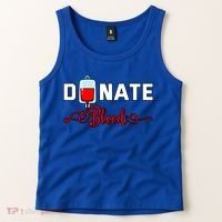 Donate Blood Saved Life National Blood Donor Awareness Month Gift Tank Top thumb 2