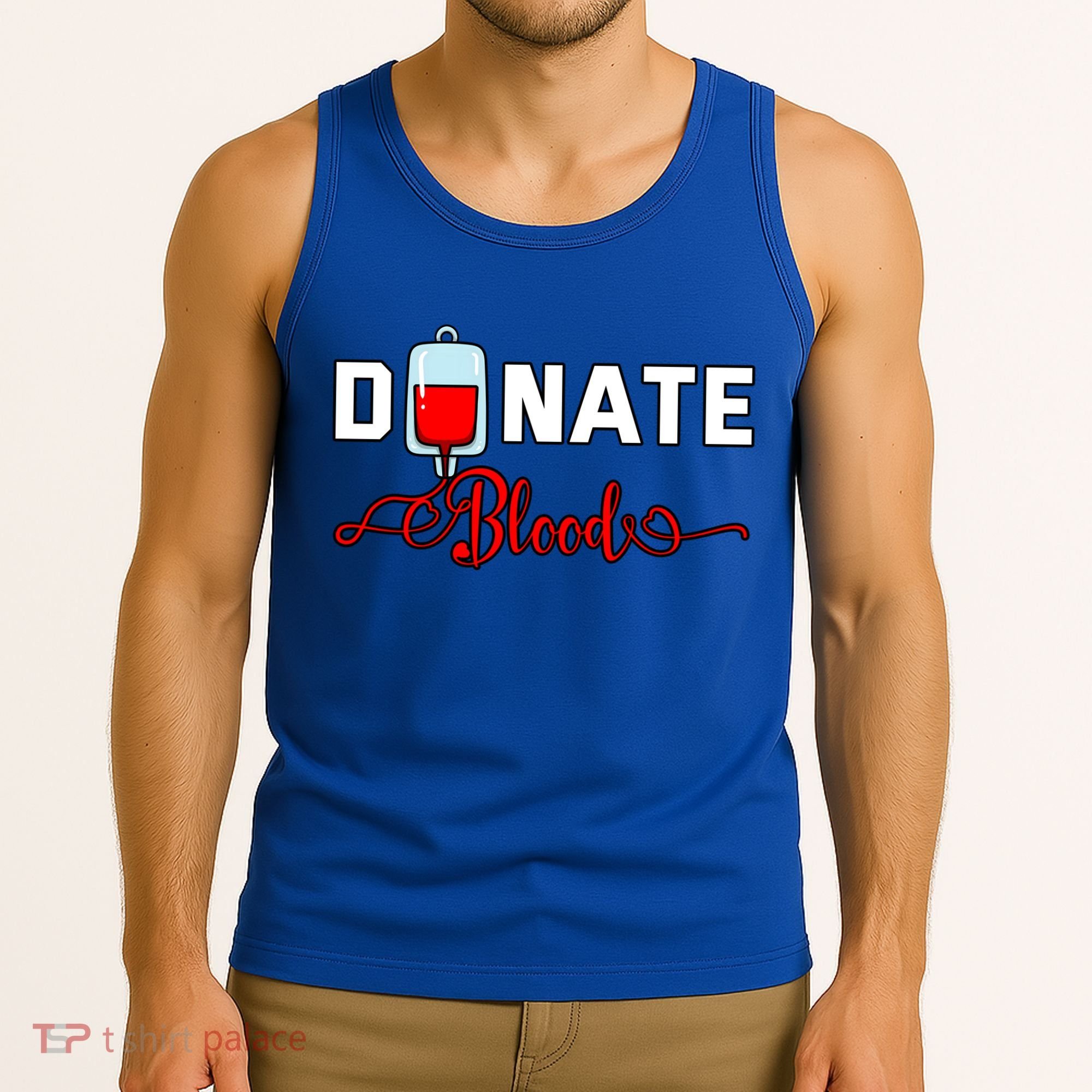 Donate Blood Saved Life National Blood Donor Awareness Month Gift Tank Top