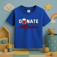 Donate Blood Saved Life National Blood Donor Awareness Month Gift Toddler T-Shirt thumb 3