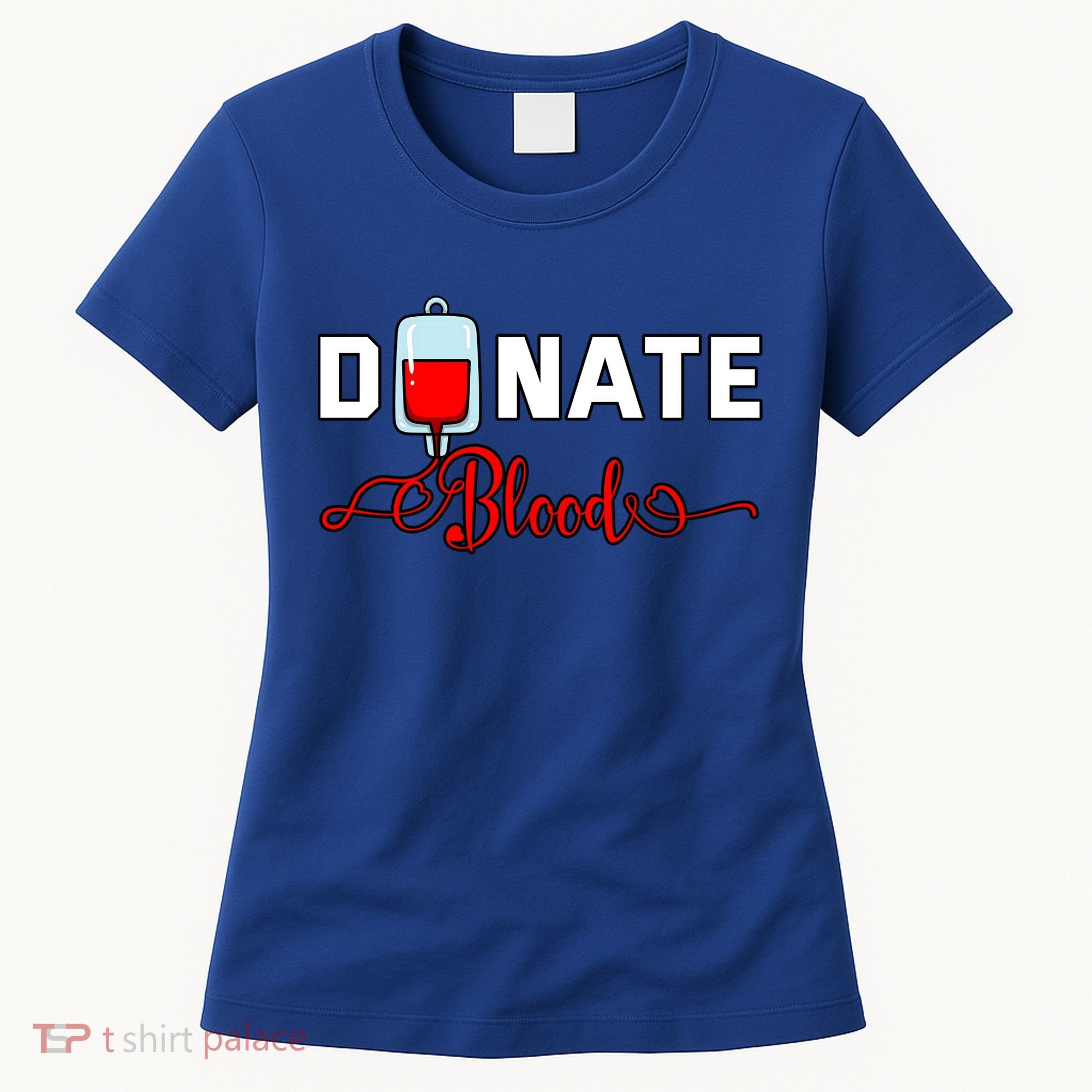Donate Blood Saved Life National Blood Donor Awareness Month Gift Women's T-Shirt