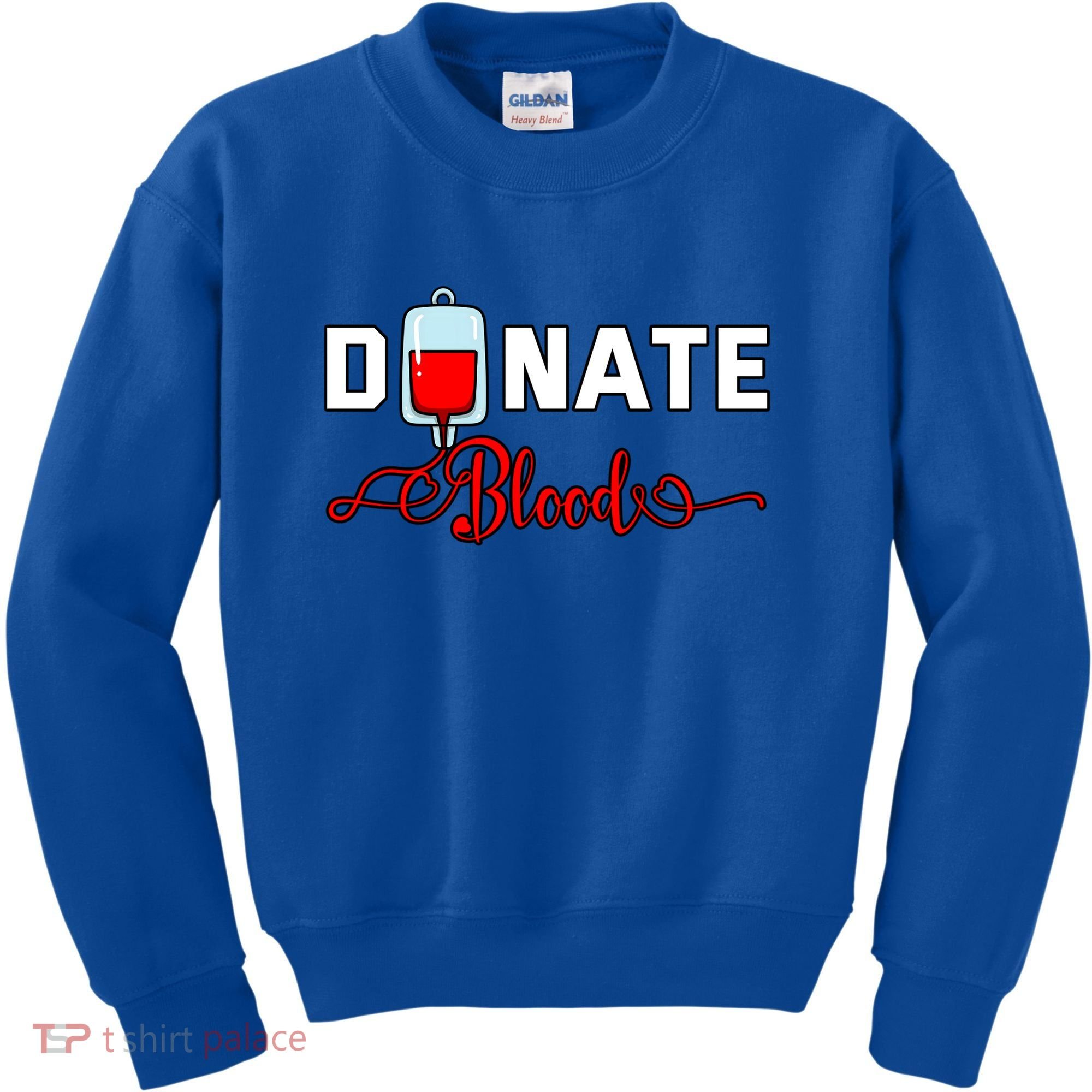 Donate Blood Saved Life National Blood Donor Awareness Month Gift Kids Sweatshirt