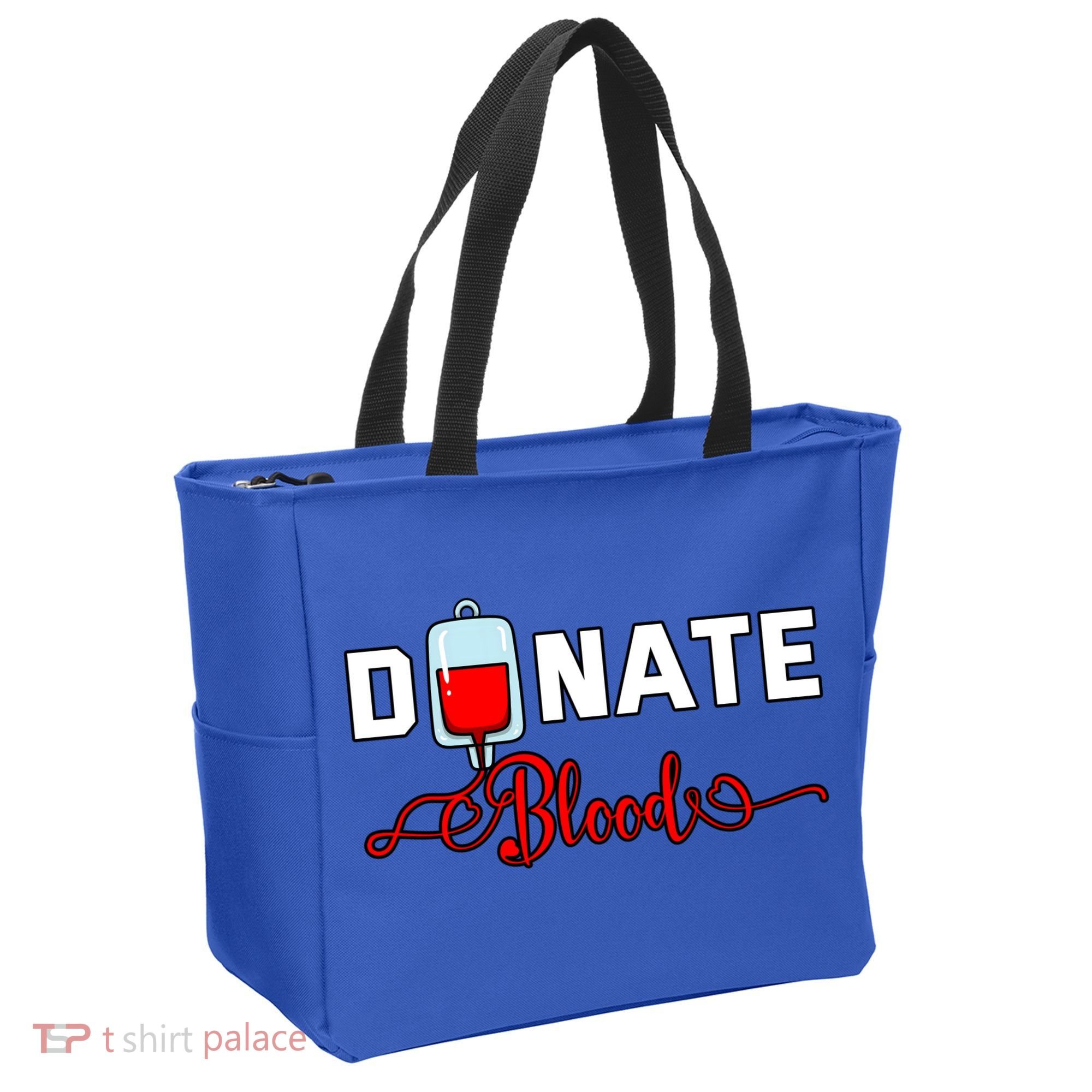 Donate Blood Saved Life National Blood Donor Awareness Month Gift Tote Bag