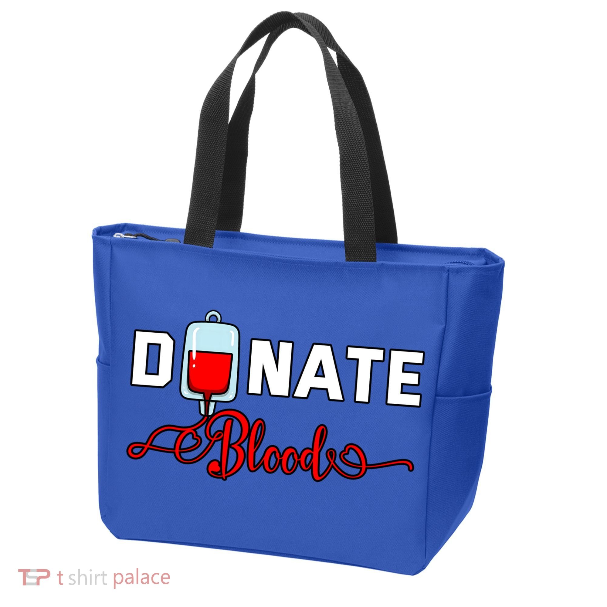 Donate Blood Saved Life National Blood Donor Awareness Month Gift Tote Bag