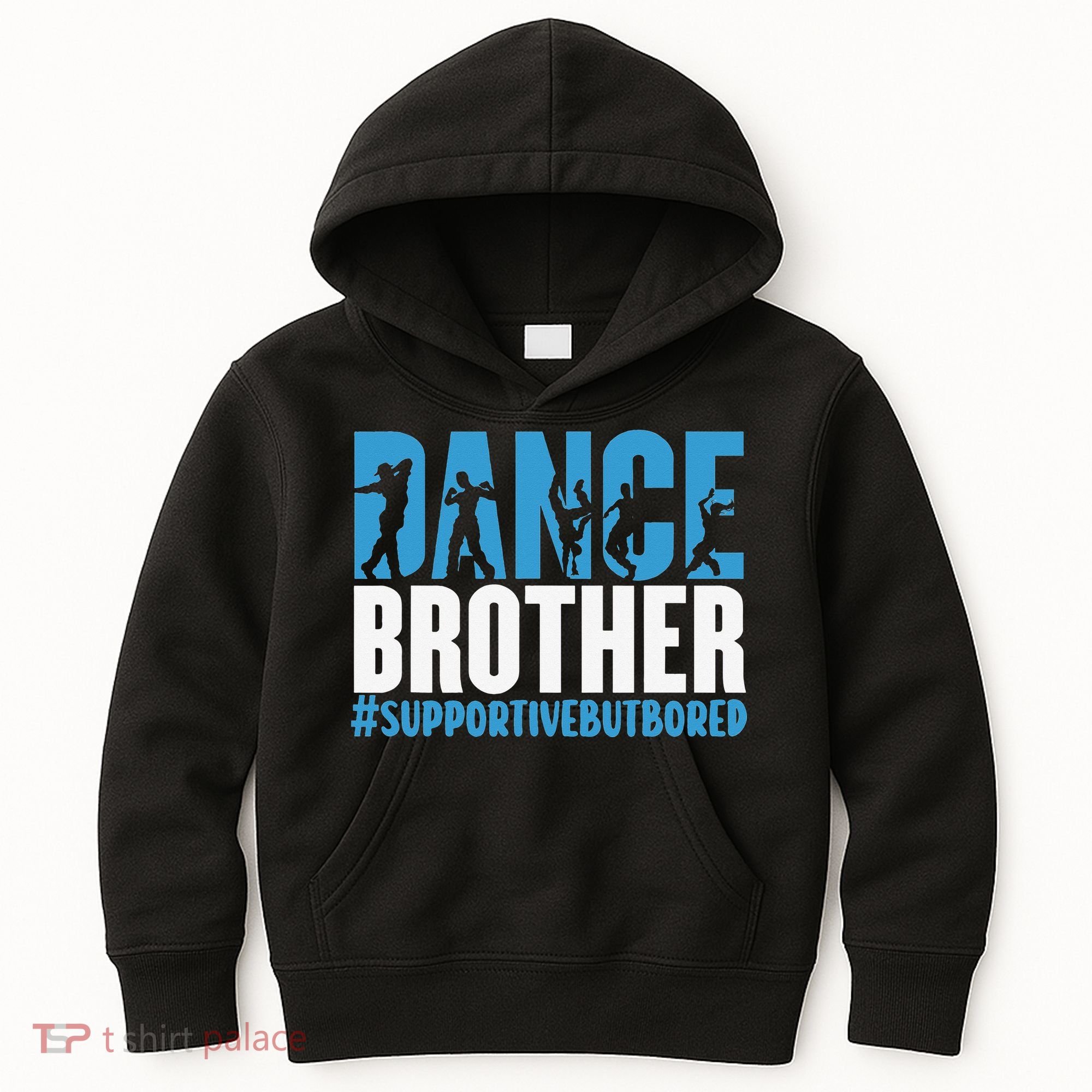 Dance Brother Supportive But Bored Funny Dance Sister Kids Hoodie