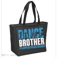 Dance Brother Supportive But Bored Funny Dance Sister Tote Bag thumb 2