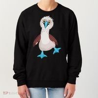 Dancing Booby Sea Bird Footed Blue Feet Drawing Women's Sweatshirt thumb 0
