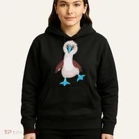 Dancing Booby Sea Bird Footed Blue Feet Drawing Hoodie thumb 5