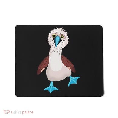 Dancing Booby Sea Bird Footed Blue Feet Drawing Mousepad