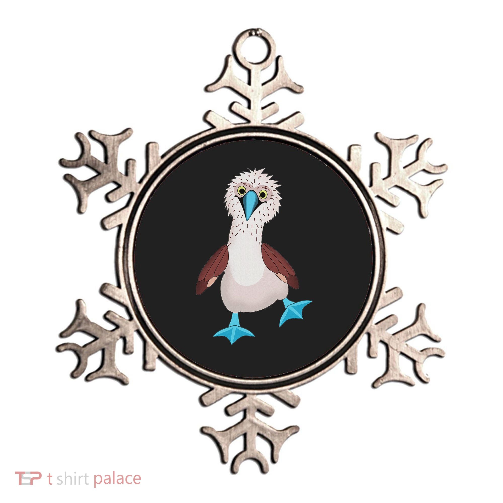 Dancing Booby Sea Bird Footed Blue Feet Drawing Ornament