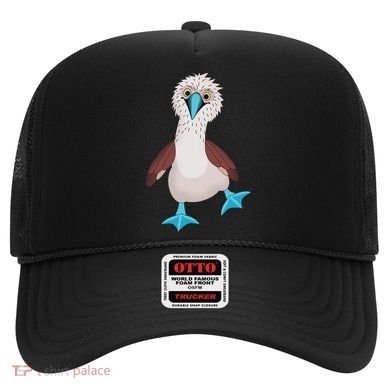 Dancing Booby Sea Bird Footed Blue Feet Drawing Hat