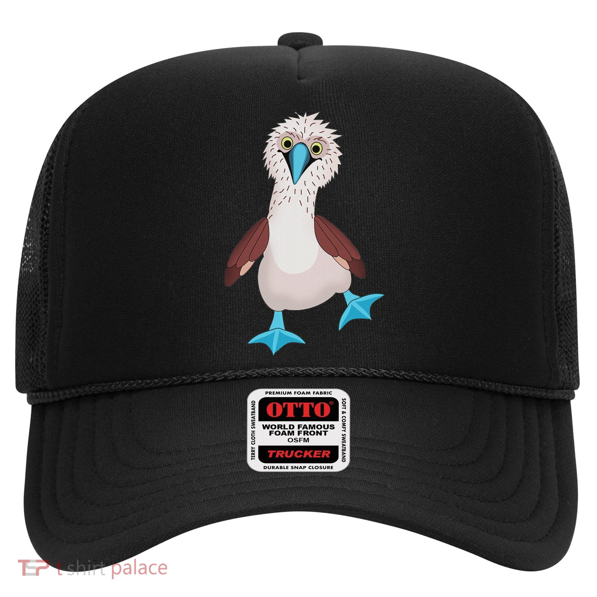 Dancing Booby Sea Bird Footed Blue Feet Drawing Hat