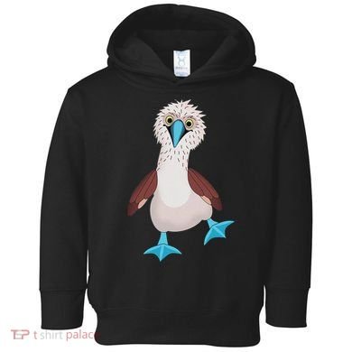 Dancing Booby Sea Bird Footed Blue Feet Drawing Toddler Hoodie