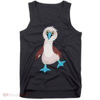 Dancing Booby Sea Bird Footed Blue Feet Drawing Tank Top thumb 0