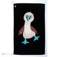 Dancing Booby Sea Bird Footed Blue Feet Drawing Golf Towel thumb 0