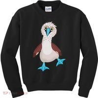 Dancing Booby Sea Bird Footed Blue Feet Drawing Kids Sweatshirt thumb 0