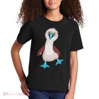Dancing Booby Sea Bird Footed Blue Feet Drawing Kids T-Shirt thumb 2