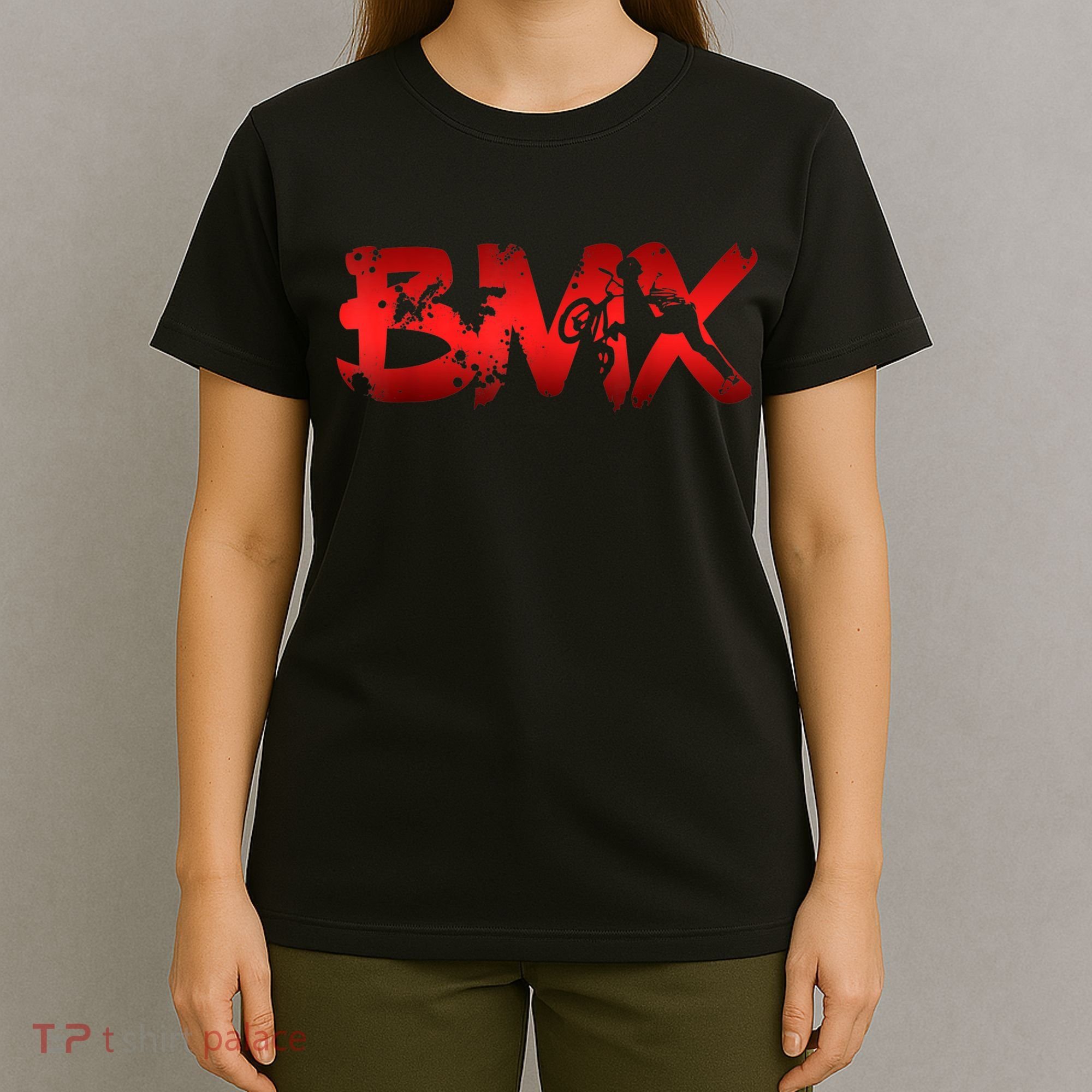 Distressed BMX Shirt For Men Women Kids & Bike Riders TShirt T-Shirt