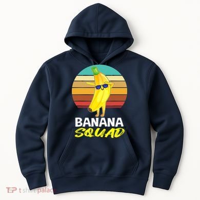 Dancing Banana Squad Funny Retro Vintage Hoodie
