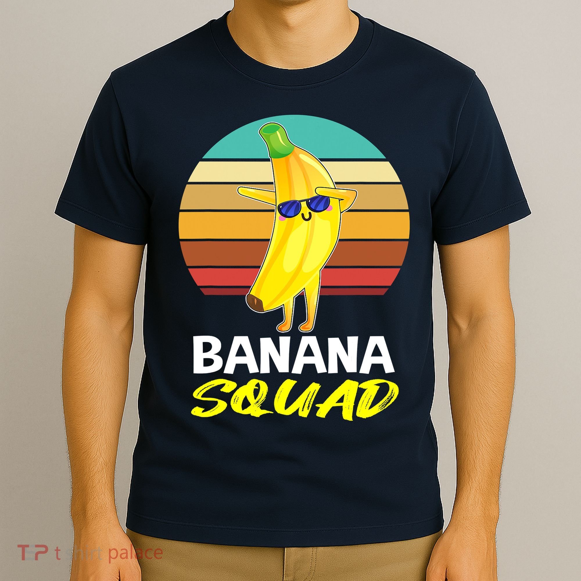 Dancing Banana Squad Funny Retro Vintage T-Shirt