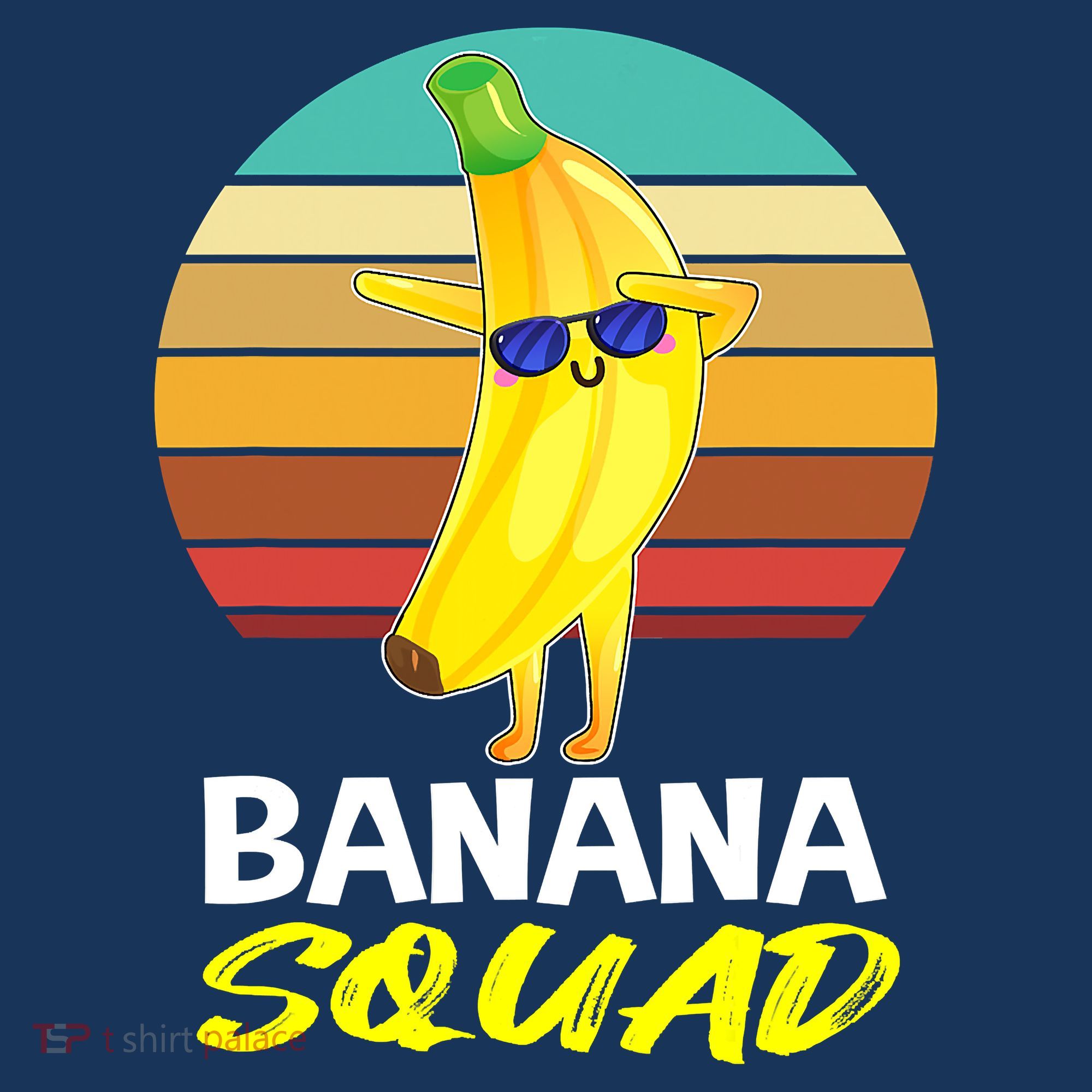 Dancing Banana Squad Funny Retro Vintage T-Shirt