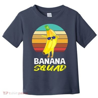 Dancing Banana Squad Funny Retro Vintage Toddler T-Shirt
