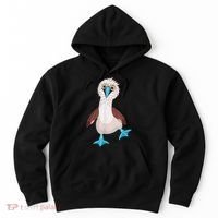Dancing Booby Sea Bird Footed Blue Feet Drawing Hoodie thumb 0