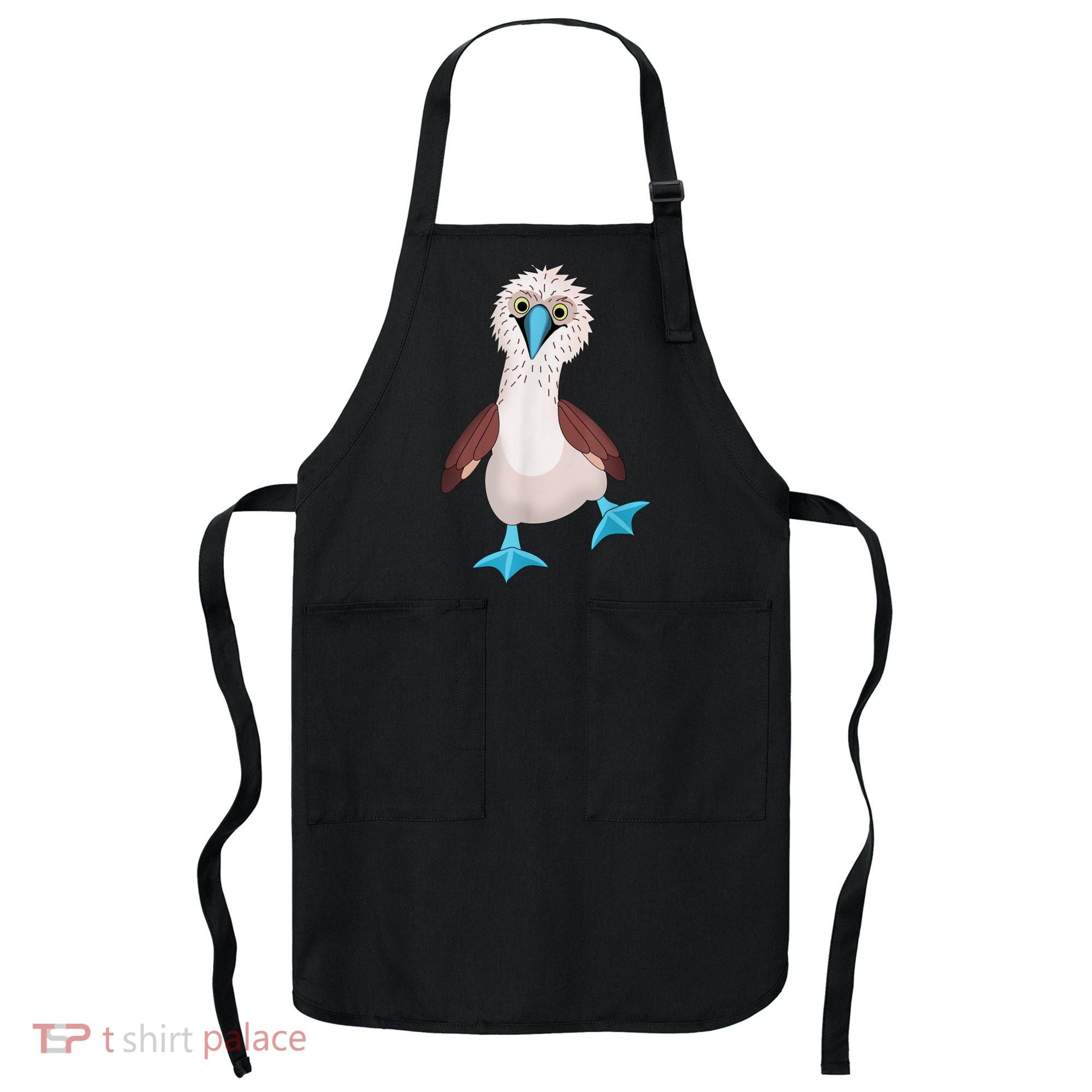 Dancing Booby Sea Bird Footed Blue Feet Drawing Apron