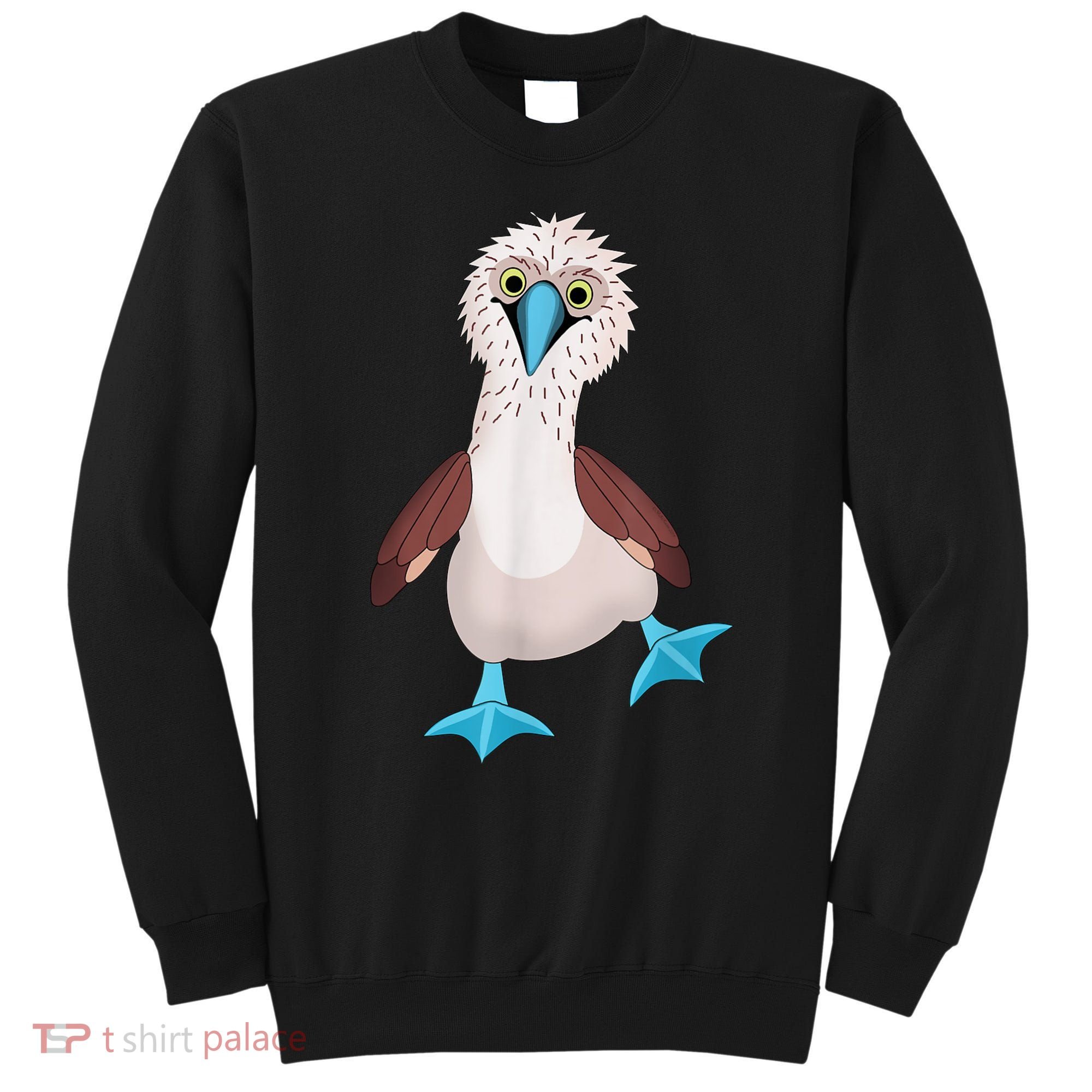 Dancing Booby Sea Bird Footed Blue Feet Drawing Sweatshirt
