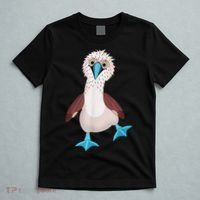 Dancing Booby Sea Bird Footed Blue Feet Drawing T-Shirt thumb 5