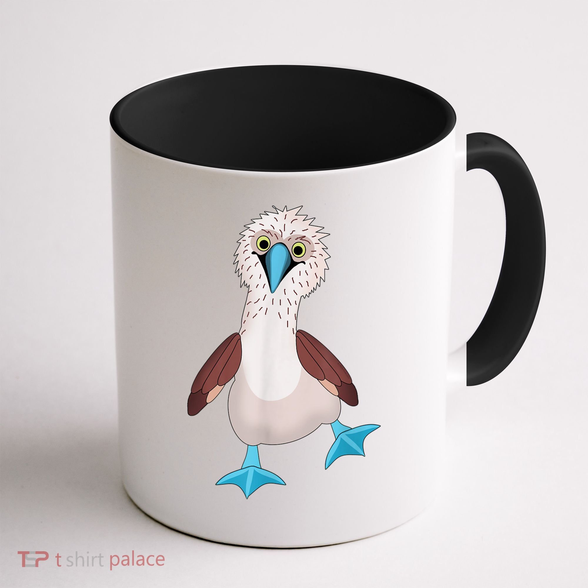Dancing Booby Sea Bird Footed Blue Feet Drawing Coffee Mug