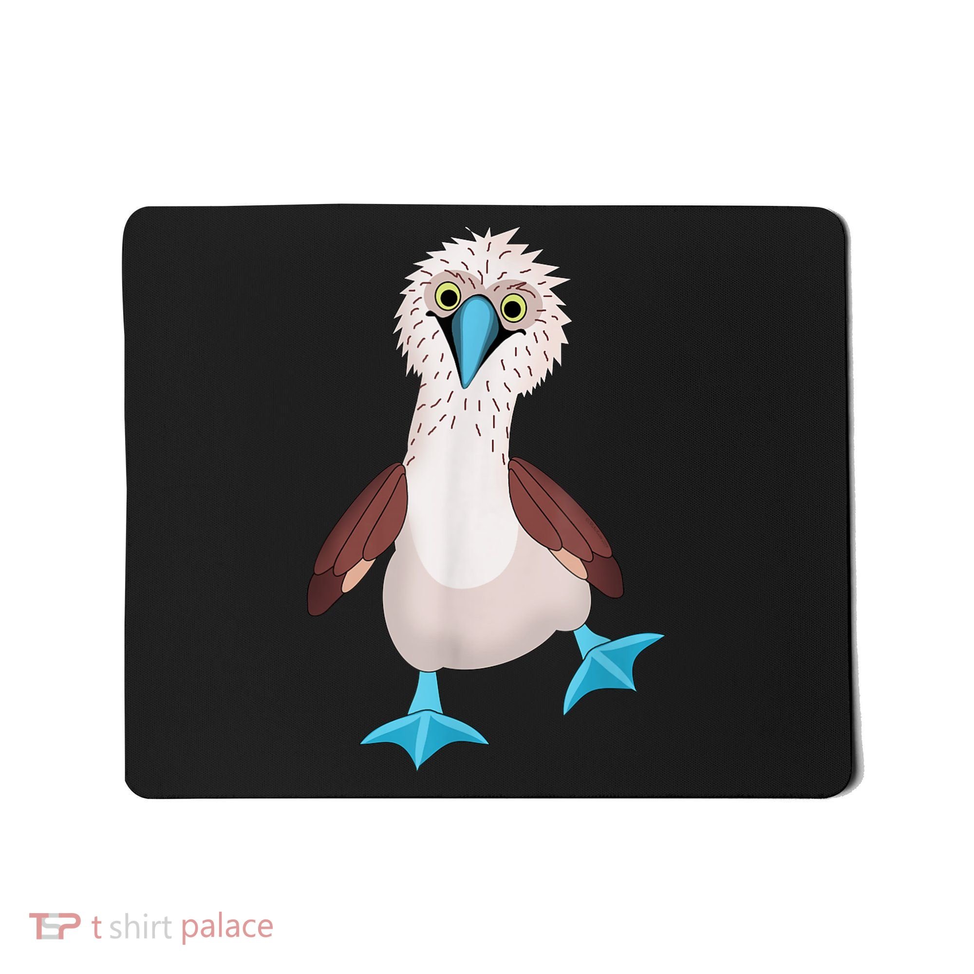 Dancing Booby Sea Bird Footed Blue Feet Drawing Mousepad