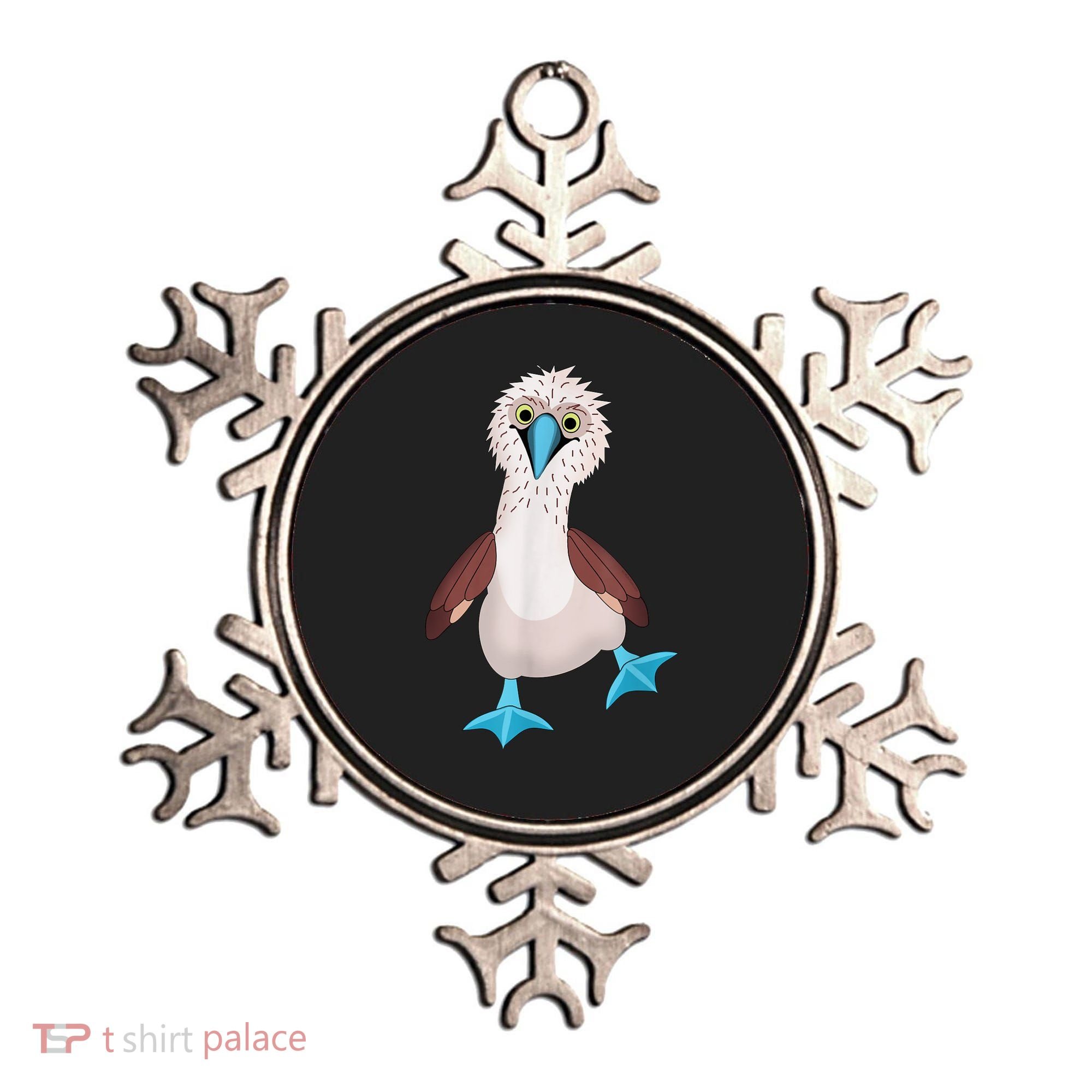 Dancing Booby Sea Bird Footed Blue Feet Drawing Ornament