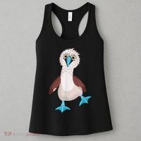 Dancing Booby Sea Bird Footed Blue Feet Drawing Women's Tank Top thumb 3