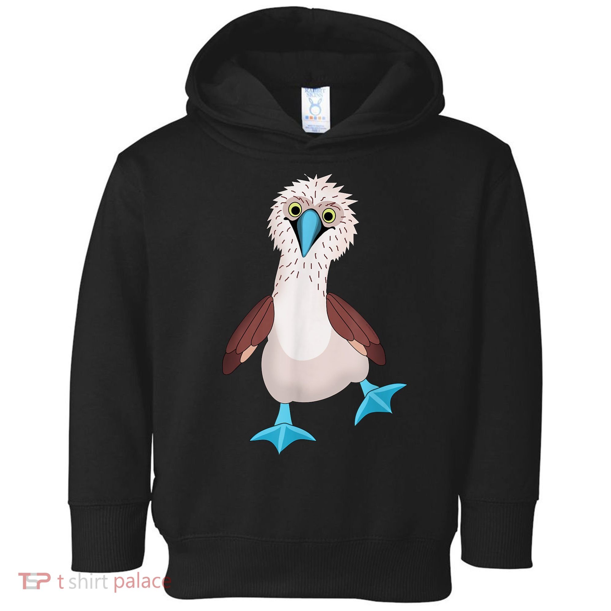 Dancing Booby Sea Bird Footed Blue Feet Drawing Toddler Hoodie
