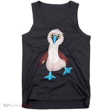 Dancing Booby Sea Bird Footed Blue Feet Drawing Tank Top