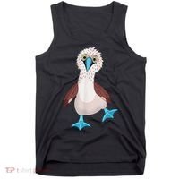 Dancing Booby Sea Bird Footed Blue Feet Drawing Tank Top thumb 0