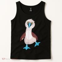 Dancing Booby Sea Bird Footed Blue Feet Drawing Tank Top thumb 2