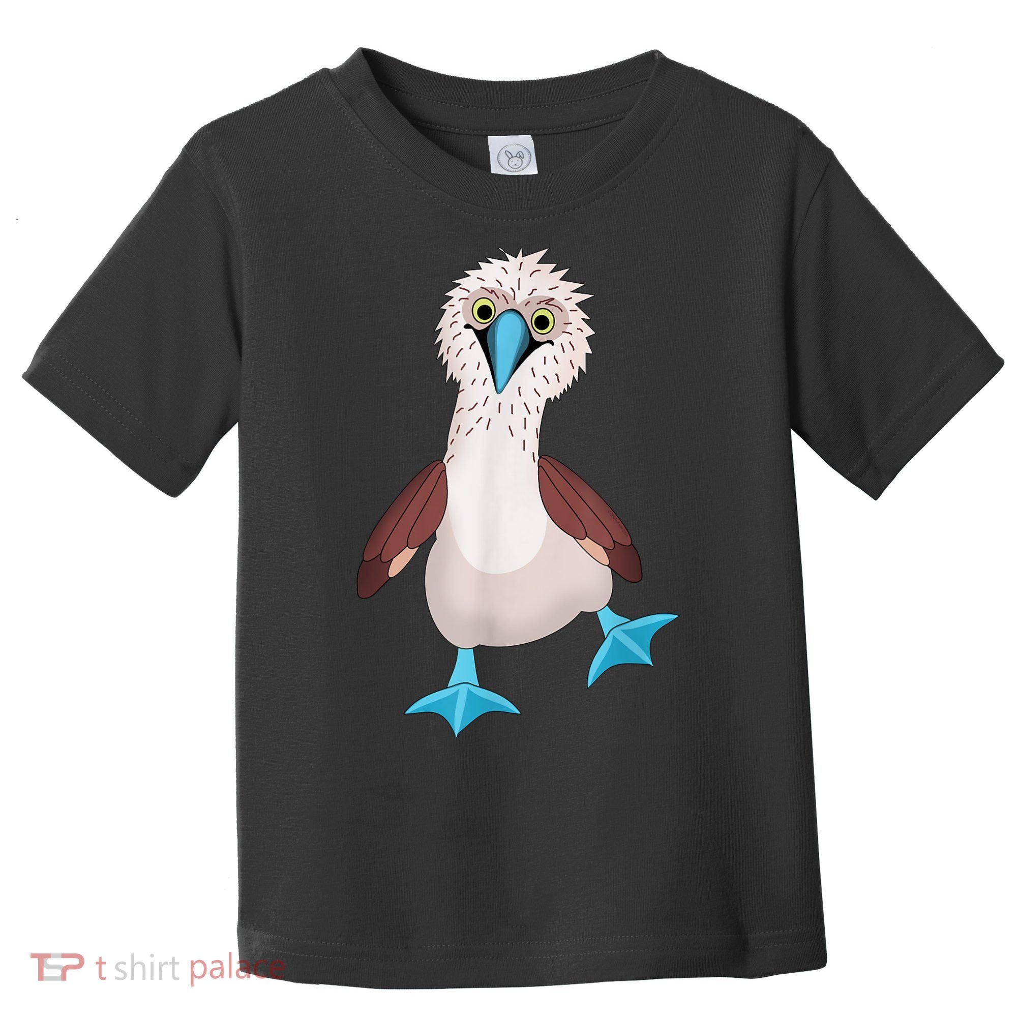 Dancing Booby Sea Bird Footed Blue Feet Drawing Toddler T-Shirt
