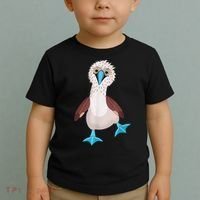 Dancing Booby Sea Bird Footed Blue Feet Drawing Toddler T-Shirt thumb 2