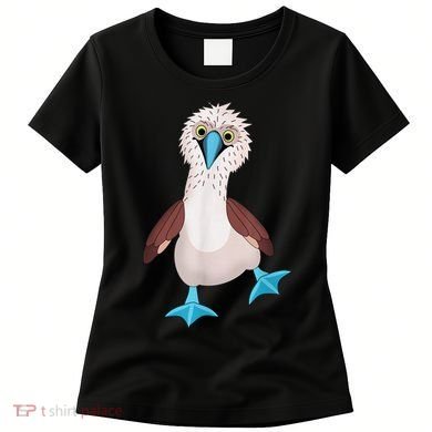 Dancing Booby Sea Bird Footed Blue Feet Drawing Women's T-Shirt