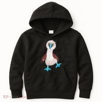 Dancing Booby Sea Bird Footed Blue Feet Drawing Kids Hoodie thumb 0