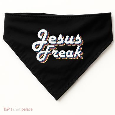 Devotional Bible Scripture Jesus Freak Christian USA-Made Doggie Bandana