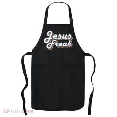 Devotional Bible Scripture Jesus Freak Christian Apron