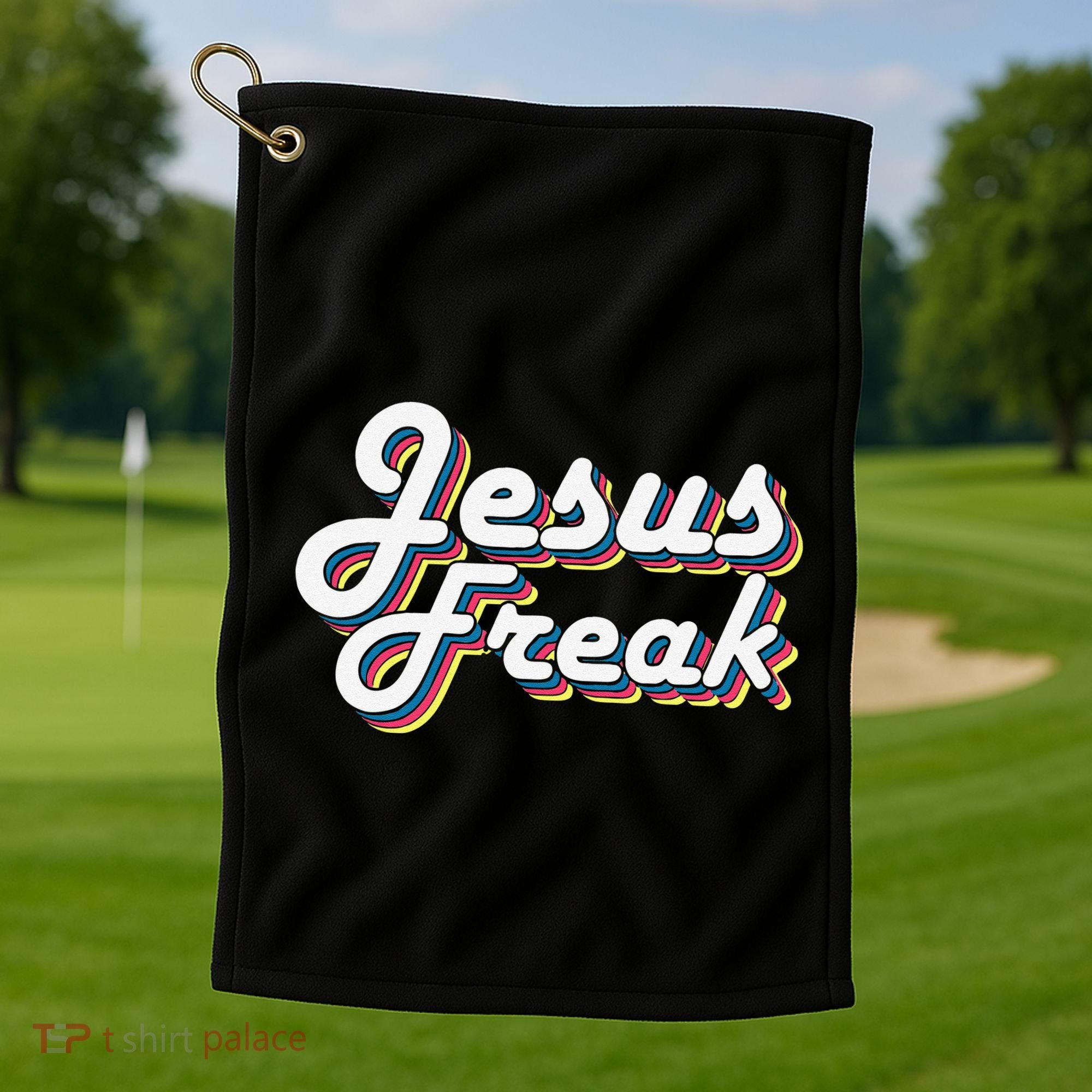 Devotional Bible Scripture Jesus Freak Christian Golf Towel