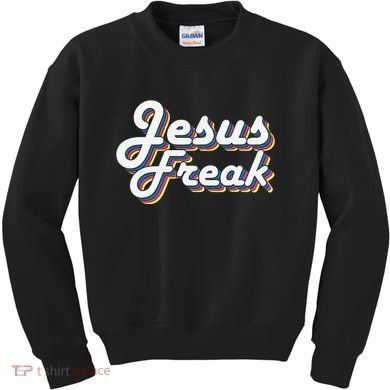 Devotional Bible Scripture Jesus Freak Christian Kids Sweatshirt