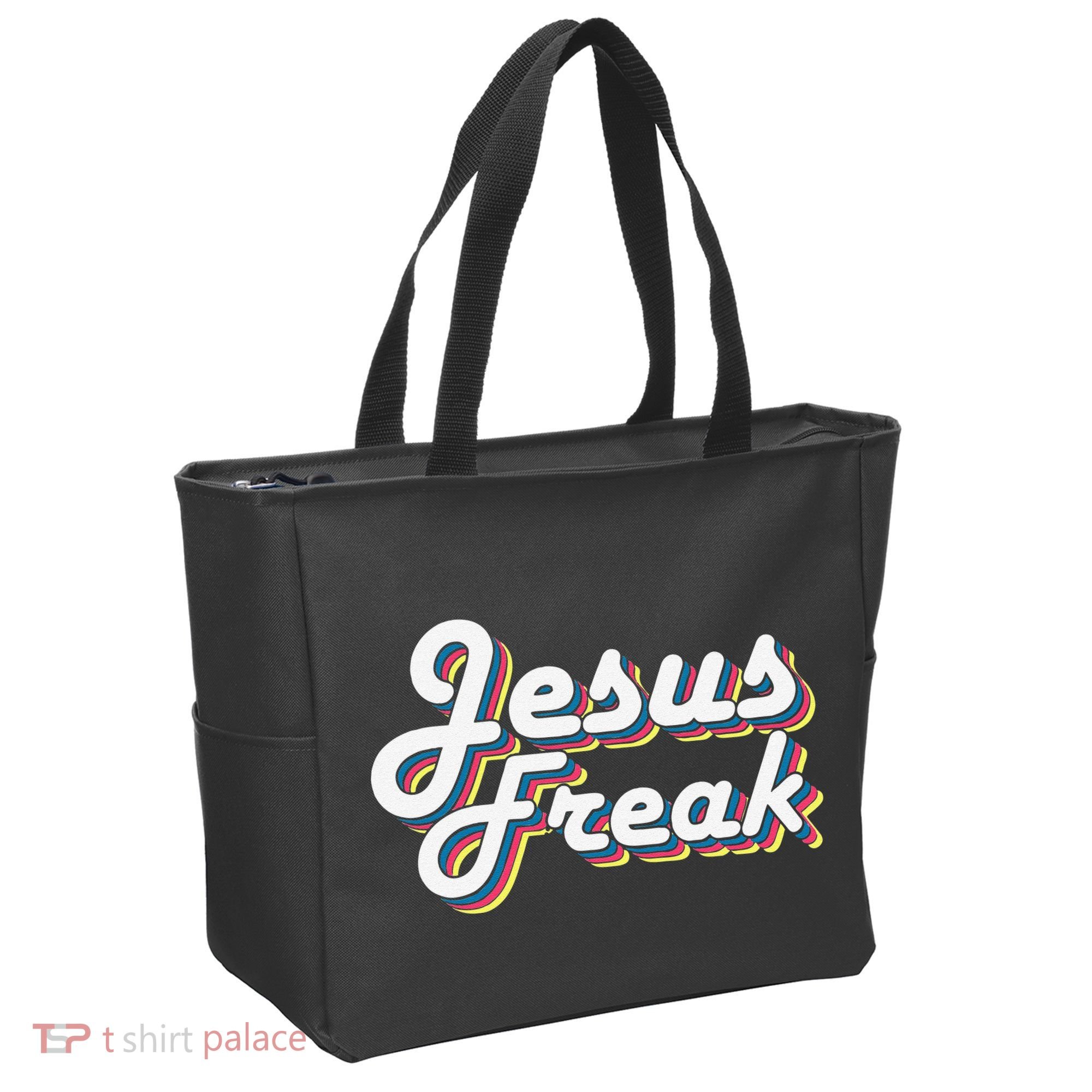 Devotional Bible Scripture Jesus Freak Christian Tote Bag